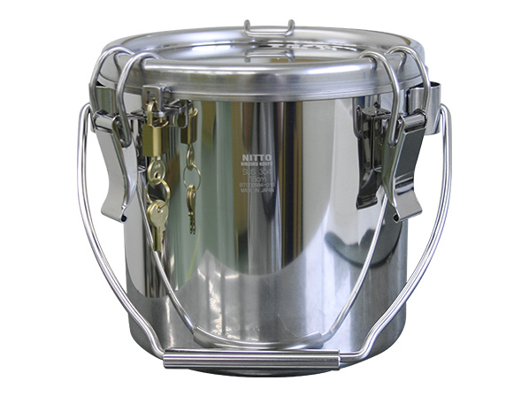4L keyed stainless steel container