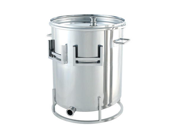 High viscosity liquid storage emission container