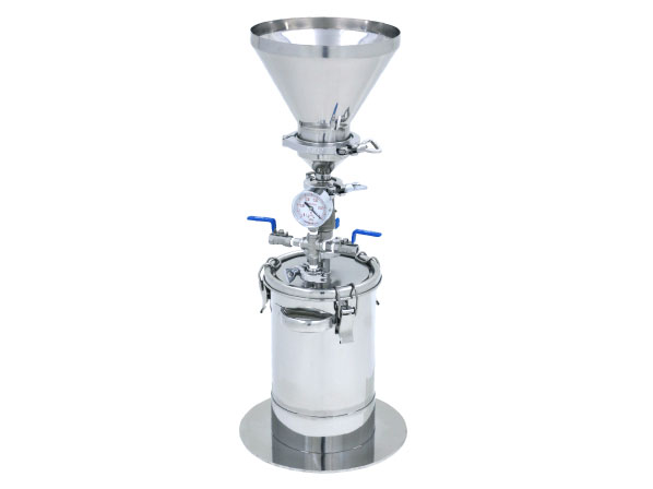 2L reduced pressure filter for stainless steel test