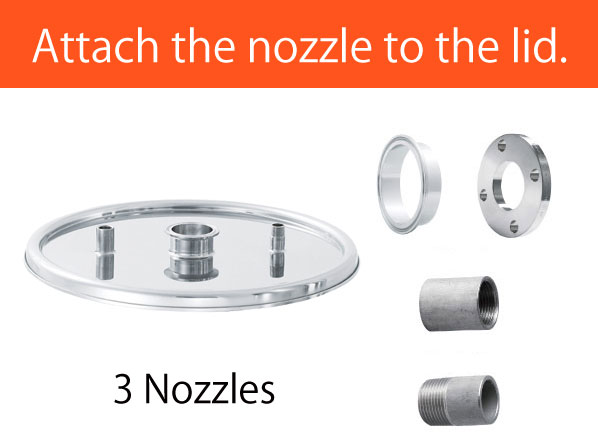Lid C with Nozzle (3 nozzles attached)