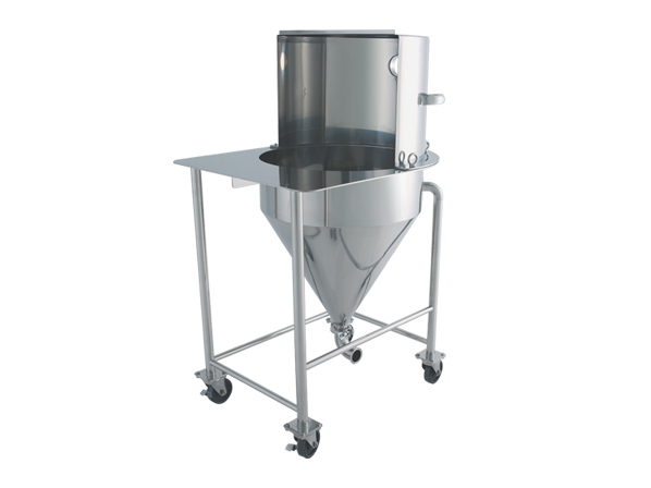 HTD-L : Hopper with Dust Collector Hood and Legs