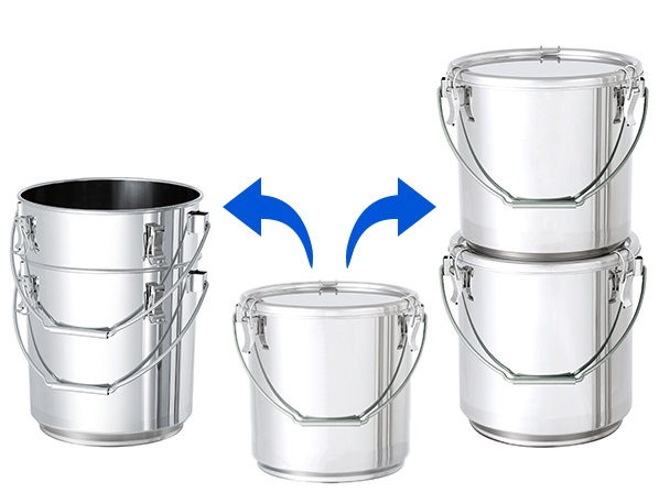 TP-CTB-STA : Stackable Tapered Hanging Sealed Container