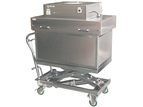 HEPA unit with stainless steel car